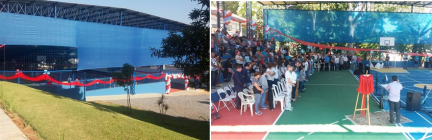 Inauguração da nossa Quadra Poliesportiva